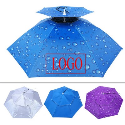 Dual Layer Wearable Folding Umbrella