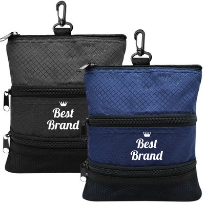 Portable Value Golf Zipper Pack With Buckle
