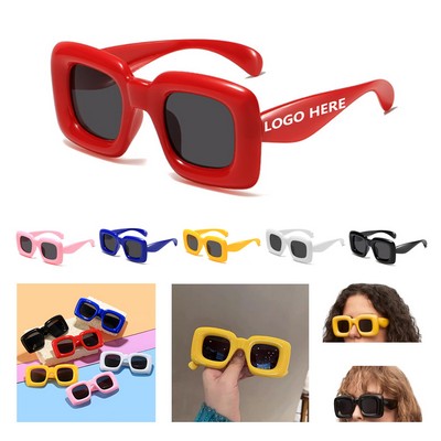 Fashion-Forward Inflated Square Shades