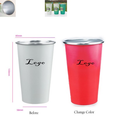 15Oz Cold Color Changing Aluminum Tumbler