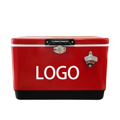 Retro-Style Insulated Cooler Box