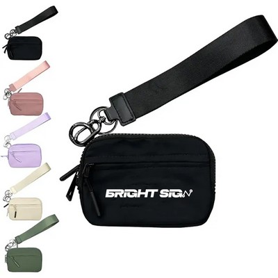 Waterproof Nylon Wristlet Wallet with ID Window