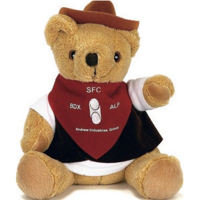 10" Cowboy Bear Stuffed Animal