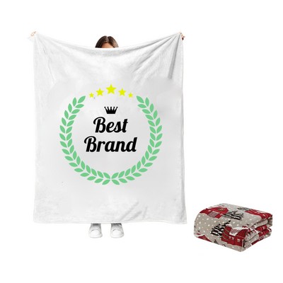 Plush Mink Flannel Fleece Sofa Blanket