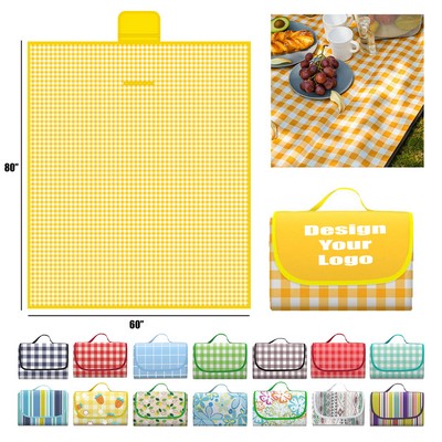 59" x 80" Foldable Water-Resistant Picnic Mat