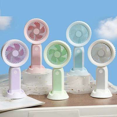 300 mAh Rechargeable Hand Held Fan with Phone Holder