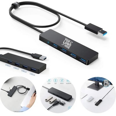 4-Port Slim Data Hub USB Expander For Laptop Xbox Camera