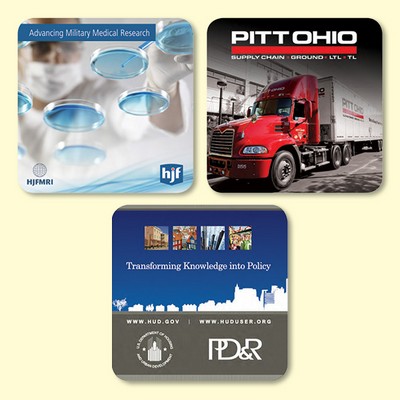 Vynex® Heavy Duty 4"x4"x1/8" Hard Surface Drink Coaster