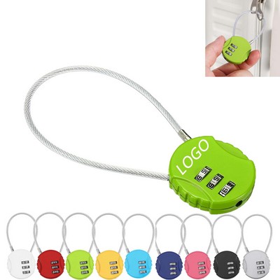3 Digit Lock Resettable Padlock