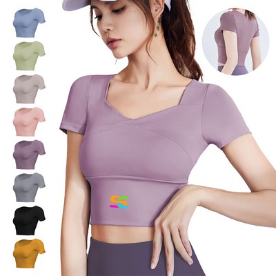 Sports Bra Yoga Workout Crop Tops