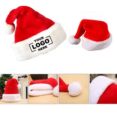 Plush Fabric Santa Hat