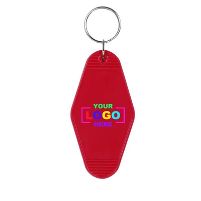 Classic Style Motel Key Tag with Full Color