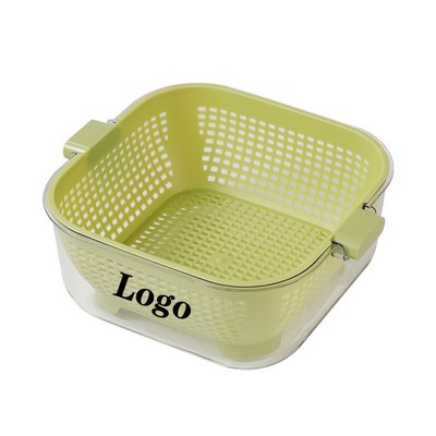 Double-layer Kitchen Draining Basket