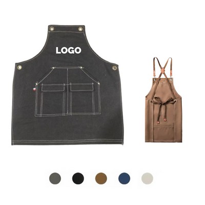 MOQ 10 pcs Unisex Cotton Bib Apron