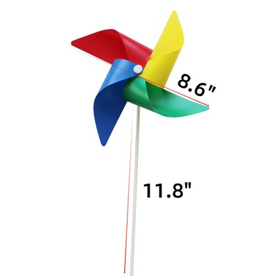 8.6" PP Pinwheels With Conventional Blade Color