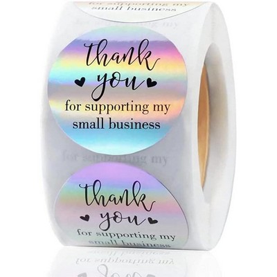3 1/2" PVC Material Label Sticker Roll