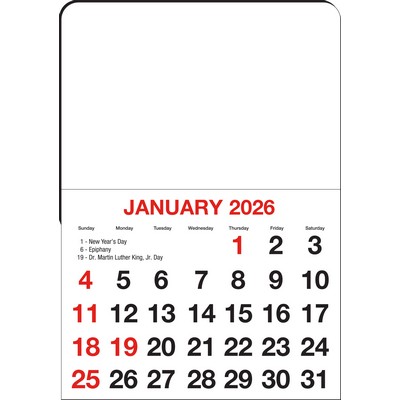 Stick-A-Pad™ Calendar with Magnet Top - Blank