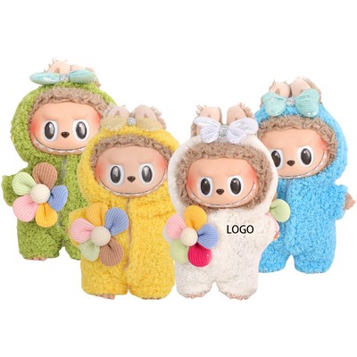 6.7" Doll Plush Jumpsuit With Hood
