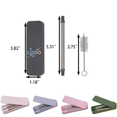 Reusable Straws with Case