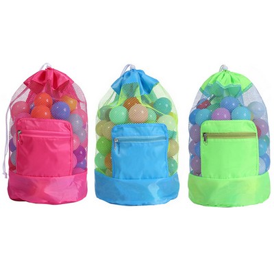 Foldable Mesh Beach Bag-18.8"x9.4"