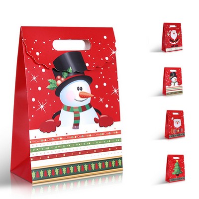 Christmas Festive Kraft Gift Bag