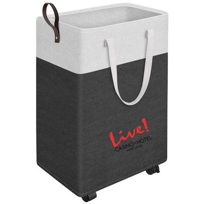 Large Foldable Wheeled Laundry Basket