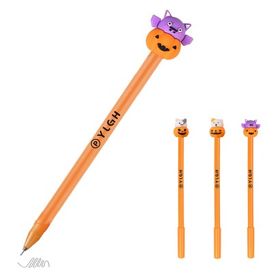Pumpkin Cat Bat Bear Head Pen