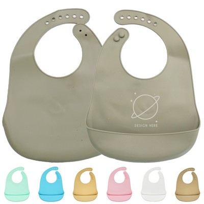 Silicone Bibs For Babies Adjustabl