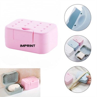 Travel Portable Soap Holder Box With Lid
