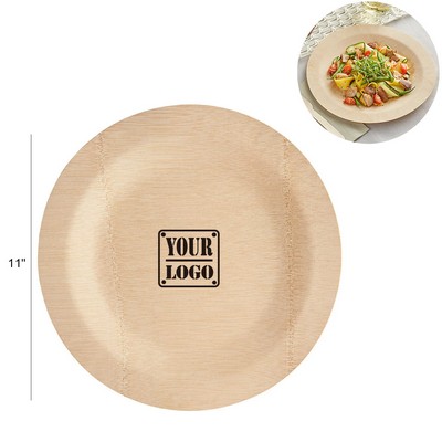 11" Disposable Bamboo Plates