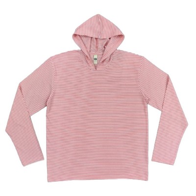 Fairweather Johnson Recycled Unisex Striped "Smoking Reel" Pullover Hoodie