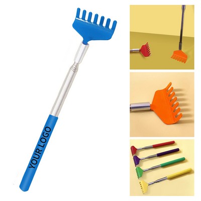 Telescopic Metal Back Scratcher With Seven Tooth Edge