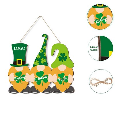 St. Patrick's Day Wooden Door Hanging Decoration