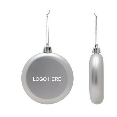 Round Flat Christmas Ornaments