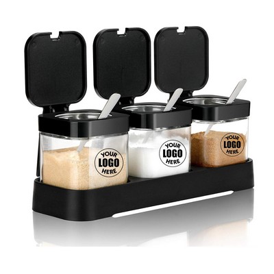 Spice Jar Spice Container With Lid And Spoon