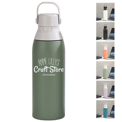 25oz Filtered Stainless Steel Water Bottle with Easy-Sip Straw