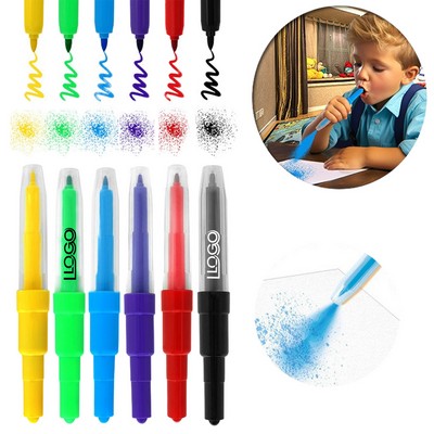 2-in-1 PP Watercolor Blow Pen