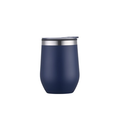 Endura 12 oz Navy Double Wall Wine Cup