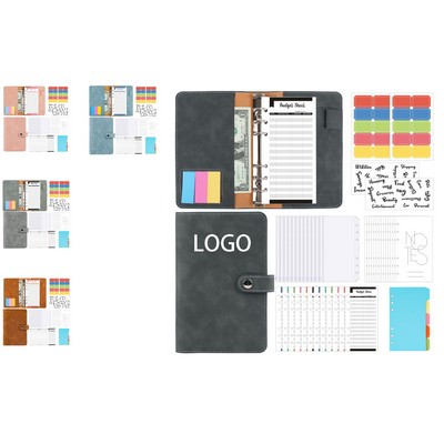 Retro PU A6 Ring Binder Notebook