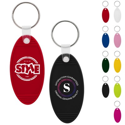 Retro Oval Hotel Keytag