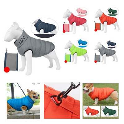 Warm Reflective Reversible Dog Coat