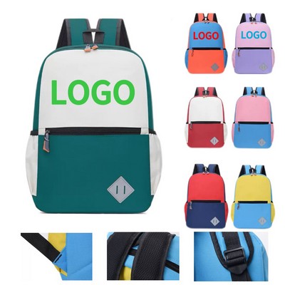 Kids' Spine-Protection Oxford School Bag