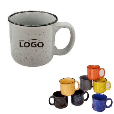 14oz. Enamel Coffee And Milk Breakfast Mug