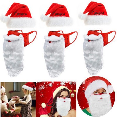 Santa Beard Mask With Hat