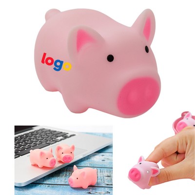 Miniature Squeaky Pig Toy