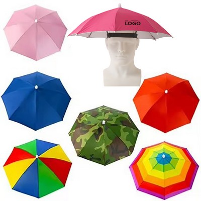 Umbrella cap head-worn umbrella