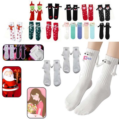 Magnetic Holding Hands Socks