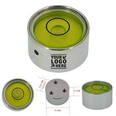Metal Universal Bubble Horizontal Bead High Precision Horizontal Level Round With Installation Hole