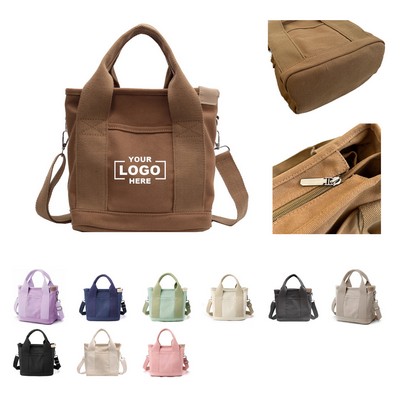 Rectangular Canvas Body with Front Pocket Design