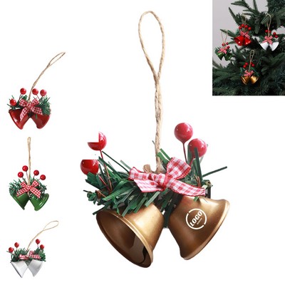 Christmas Metal Double Jingle Bell